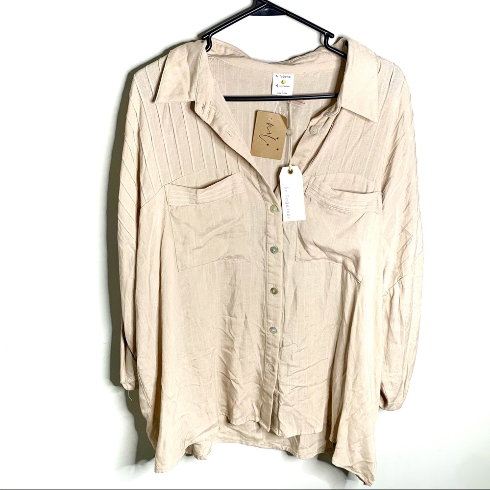 NWT By Together Button Up Blouse